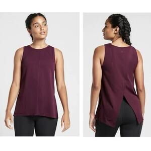 Athleta Foothill Tank in Spiced Cabernet Red/Purple - Size S